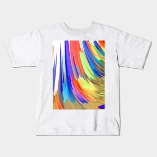 Colorful Curves Lines Kids T-Shirt